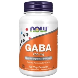 NOW GABA 750 мг / 100 капсули
