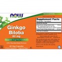 NOW Ginkgo Biloba 120 mg - 100 caps на супер цена