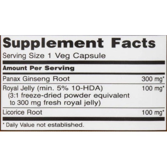 NOW Ginseng & Royal Jelly 90 капсули на супер цена