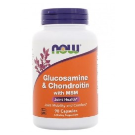 NOW Glucosamine & Chondroitin with MSM / 90 капсули