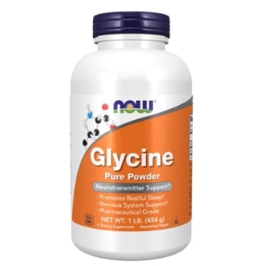 NOW Glycine Powder 454 гр на супер цена