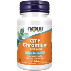 NOW GTF Chromium 200 мкг / 100 таблетки