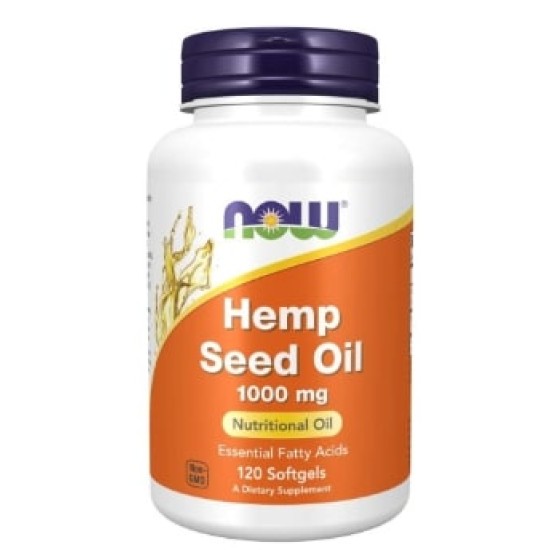 NOW Hemp Seed Oil 1000 мг / 120 гел капсули на супер цена