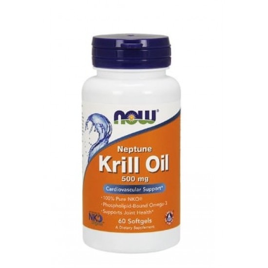 NOW Neptune Krill Oil 500 мг / 60 гел капсули на супер цена
