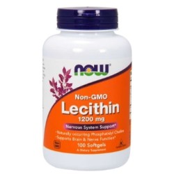 NOW Lecithin / Soy 1200 мг / 100 гел капсули
