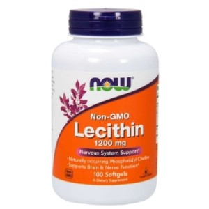 NOW Lecithin / Soy 1200 мг / 100 гел капсули