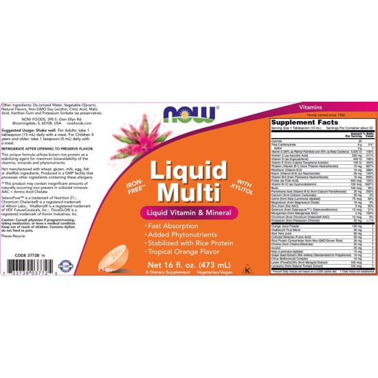 NOW Liquid Multi 473 мл на супер цена