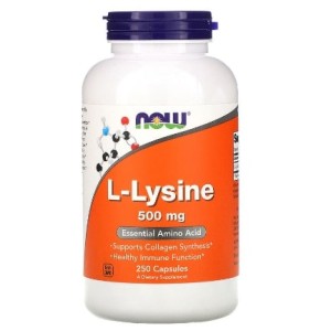 NOW Foods L-Lysine 500 мг / 250 капсули