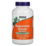 NOW Magnesium Citrate Softgels 180 гел капсули на супер цена
