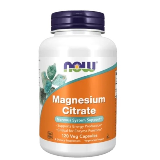 NOW Magnesium Citrate / 120 капсули на супер цена
