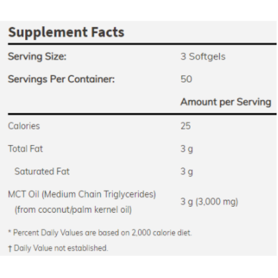 NOW MCT Oil 1000mg / 150Softgels на супер цена