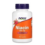 NOW Niacin 500 мг / 100 таблетки на супер цена