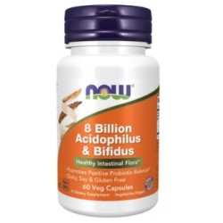 NOW 8 Billion Acidophilus &amp; Bifidus 60 капсули