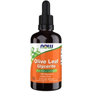 NOW Olive Leaf Glycerite | Alcohol-Free 59 мл