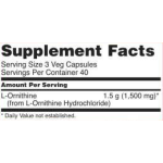 NOW L-Ornithine 500 мг / 120 капсули на супер цена