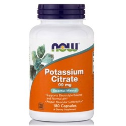 NOW Potassium Citrate 99 мг / 180 гел капсули