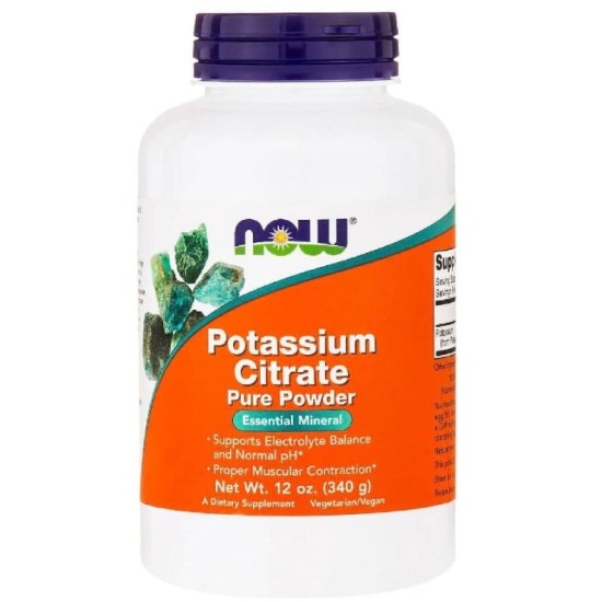 NOW Potassium Citrate Powder 340 гр на супер цена