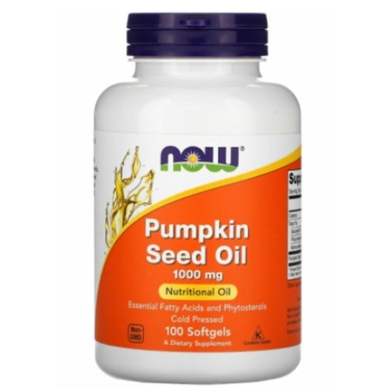 NOW Pumpkin Seed Oil 1000 мг / 100 гел капсули на супер цена