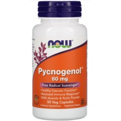 NOW Pycnogenol 60 мг / 50 капсули