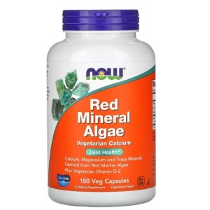 NOW Red Mineral Algae 180 капсули