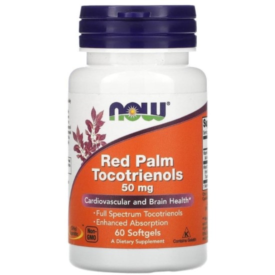 NOW Red Palm Tocotrienols 50 мг / 60 гел капсули на супер цена