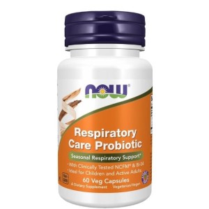 NOW Respiratory Care Probiotic | with 12 Billion Active Cells 60 капсули