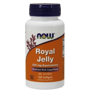 NOW Royal Jelly 300 мг / 100 гел капсули