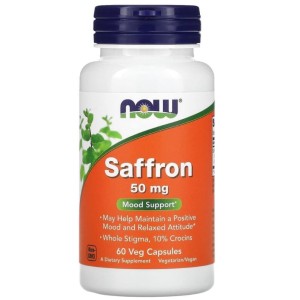 NOW Saffron 50 мг / 60 капсули