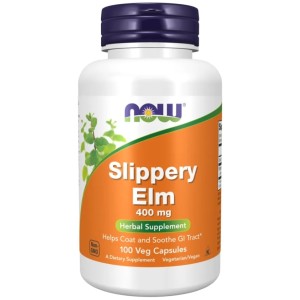 NOW Slippery Elm 400 мг / 100 капсули