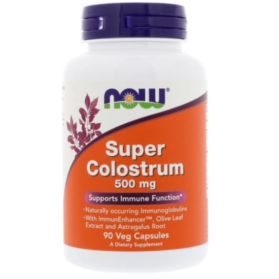 NOW Super Colostrum - 500 мг / 90 капсули на супер цена
