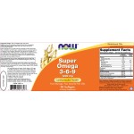 NOW Foods Super Omega 3-6-9 1200 мг / 90 гел капсули на супер цена