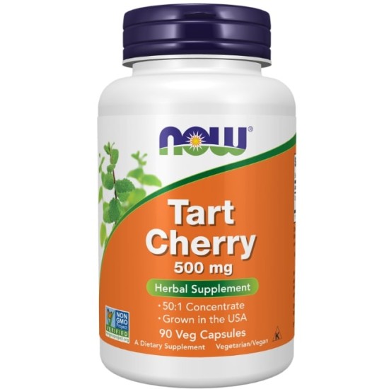 NOW Tart Cherry 500 мг / 90 капсули на супер цена