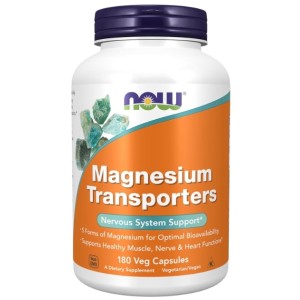 NOW Magnesium Transporters 180 капсули