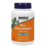 NOW Tri-Chromium 500 мкг + Cinnamon 180 капсули на супер цена