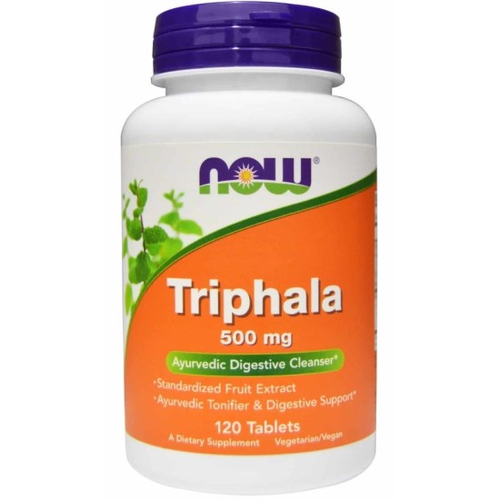 NOW Triphala 500 мг / 120 таблетки на супер цена