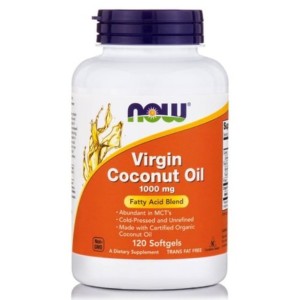 NOW Virgin Coconut Oil 1000 мг / 120 гел капсули