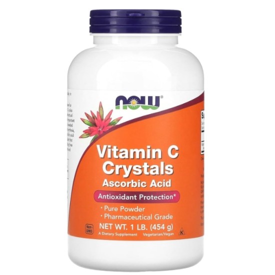 NOW Vitamin C | Ascorbic Acid - Pharmaceutical Grade 454 гр на супер цена