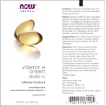 NOW Vitamin E Cream 28,000 IU 118 мл на супер цена