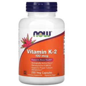 NOW Vitamin K-2 100 мкг / 250 капсули