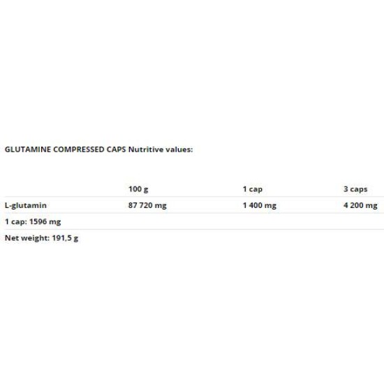 Nutrend Glutamine Compressed 120 капсули на супер цена