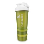 NATURALICO Smart Shaker Black - Шейкър 600 мл с отделения черен на супер цена