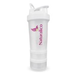 NATURALICO Smart Shaker Black - Шейкър 600 мл с отделения черен на супер цена