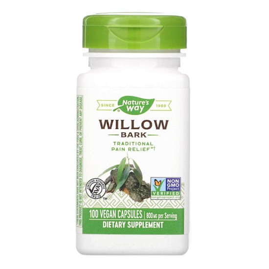 Natures Way Willow Bark/ Бяла върба (кора) 400 mg x 100 капсули на супер цена