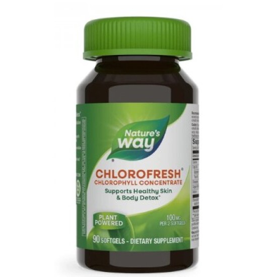 Natures Way Chlorofresh® Chlorophyll Concentrate/ Хлорофреш® - 90 софтгел капсули на супер цена