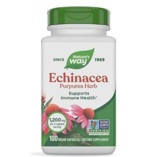 Natures Way Echinacea Purpurea Herb/ Ехинацея (билка) 400 mg х 100 капсули на супер цена