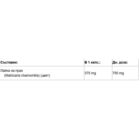 Nutricost Chamomile 375 мг / 240 капсули на супер цена
