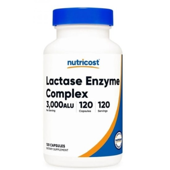 Nutricost Lactase Enzyme Complex 3000 ALU / 120 капсули на супер цена