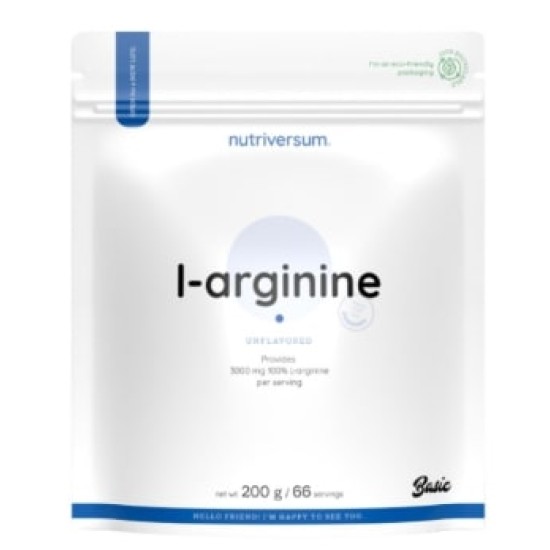 Nutriversum L-Arginine Powder | 100% Pure 200 гр на супер цена