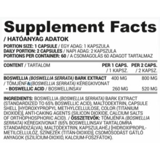 Nutriversum Boswellia 400 мг | Boswellia Serrata Bark Extract 60 капсули на супер цена