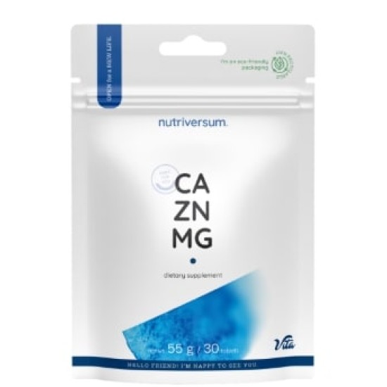 Nutriversum Ca/Zn/MG | Calcium Magnesium Zinc Formula 30 таблетки на супер цена